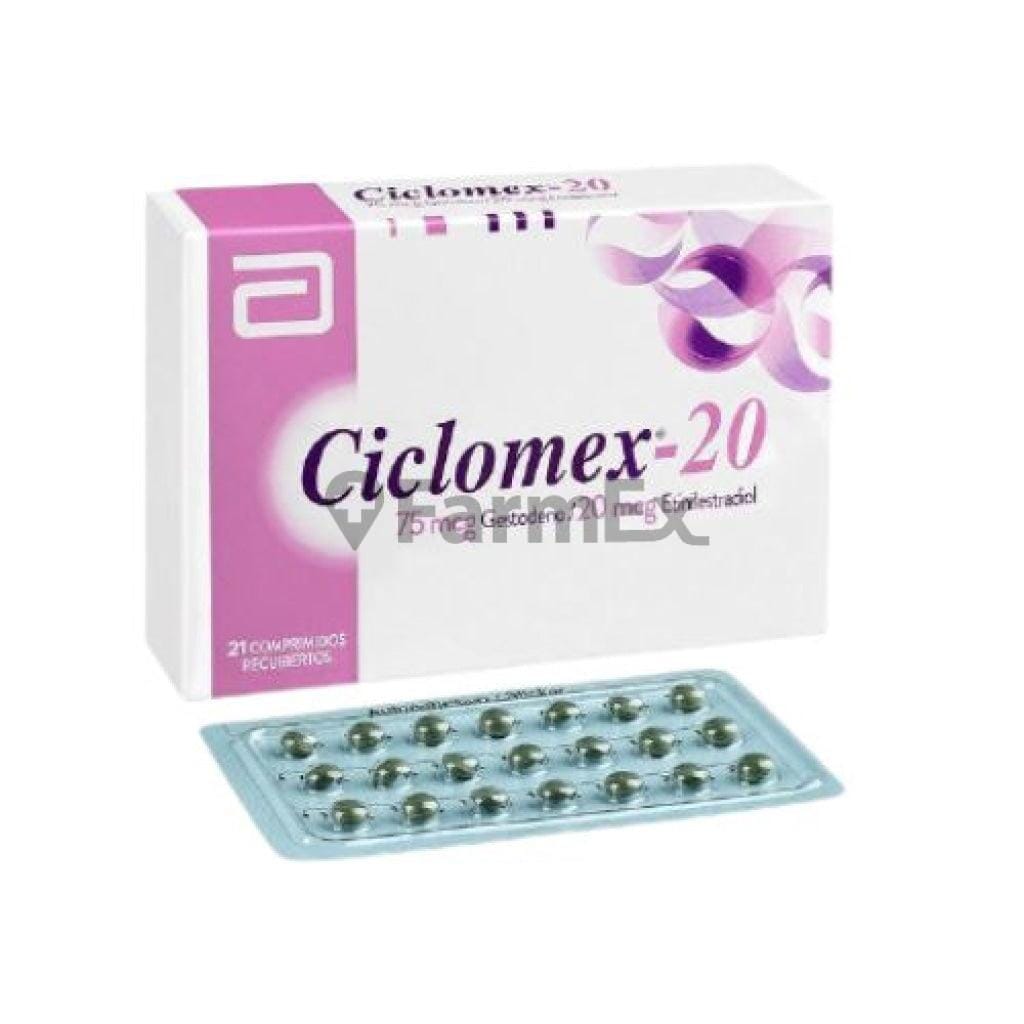 Ciclomex 20 x 21 Comprimidos susc-1 de 4 meses Farmex-Suscripciones-Persistente